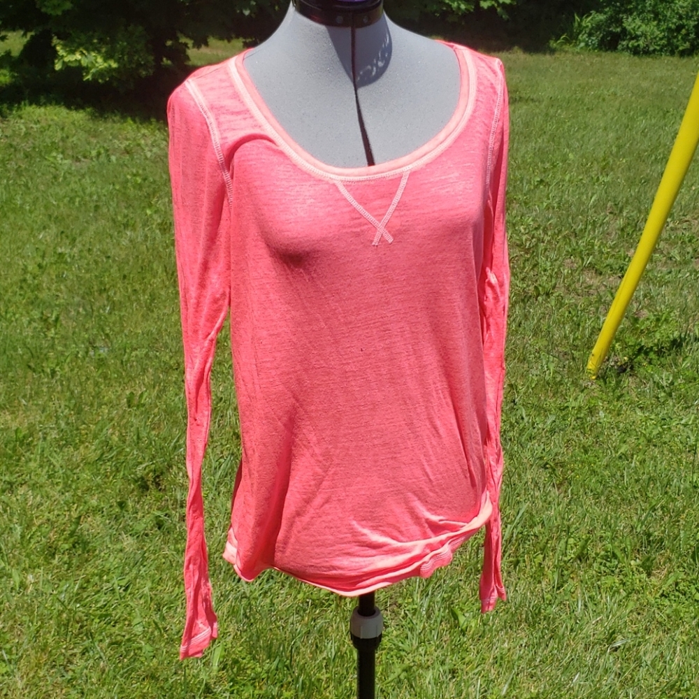 Pink long-sleeved top